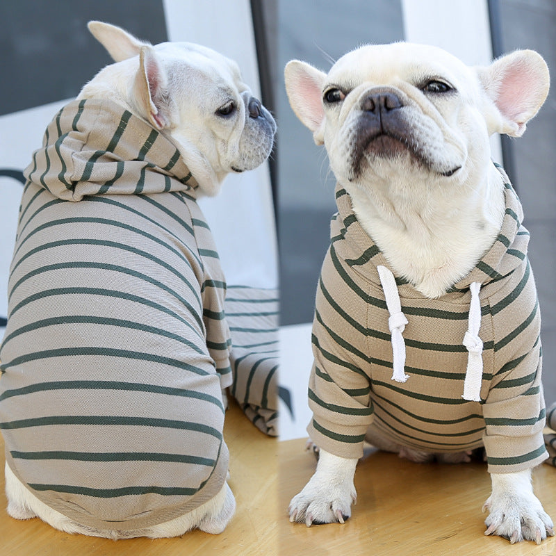 Casual Striped T-Shirt Hoodie (XS-2XL)