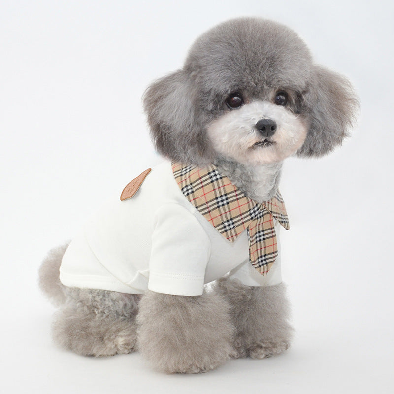 Argyle Shirt and Tie, Business Pet Clothing