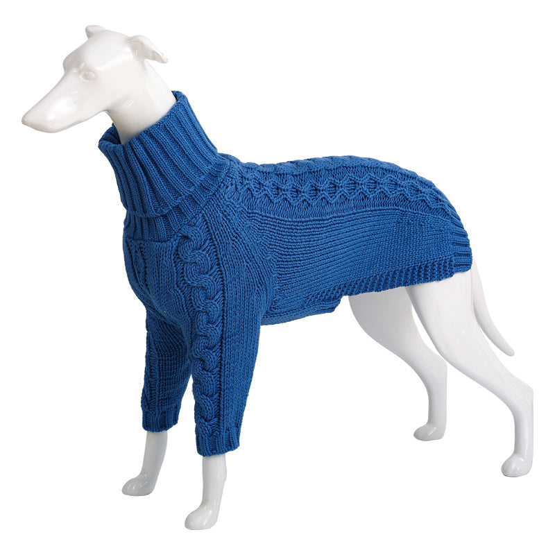 Long Sleeve Knitted Turtle-Neck Animal Sweater (S-3XL)