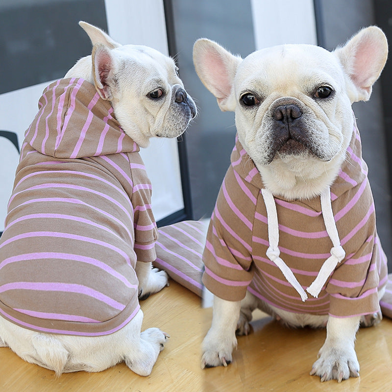 Casual Striped T-Shirt Hoodie (XS-2XL)