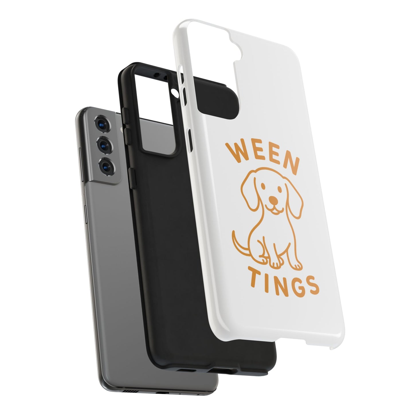 Cute Dog-Themed Tough Phone Cases, Funny Dog Gifts, Pet Lover Accessories, Ween Tings Phone Cover, Dog Owner Gift
