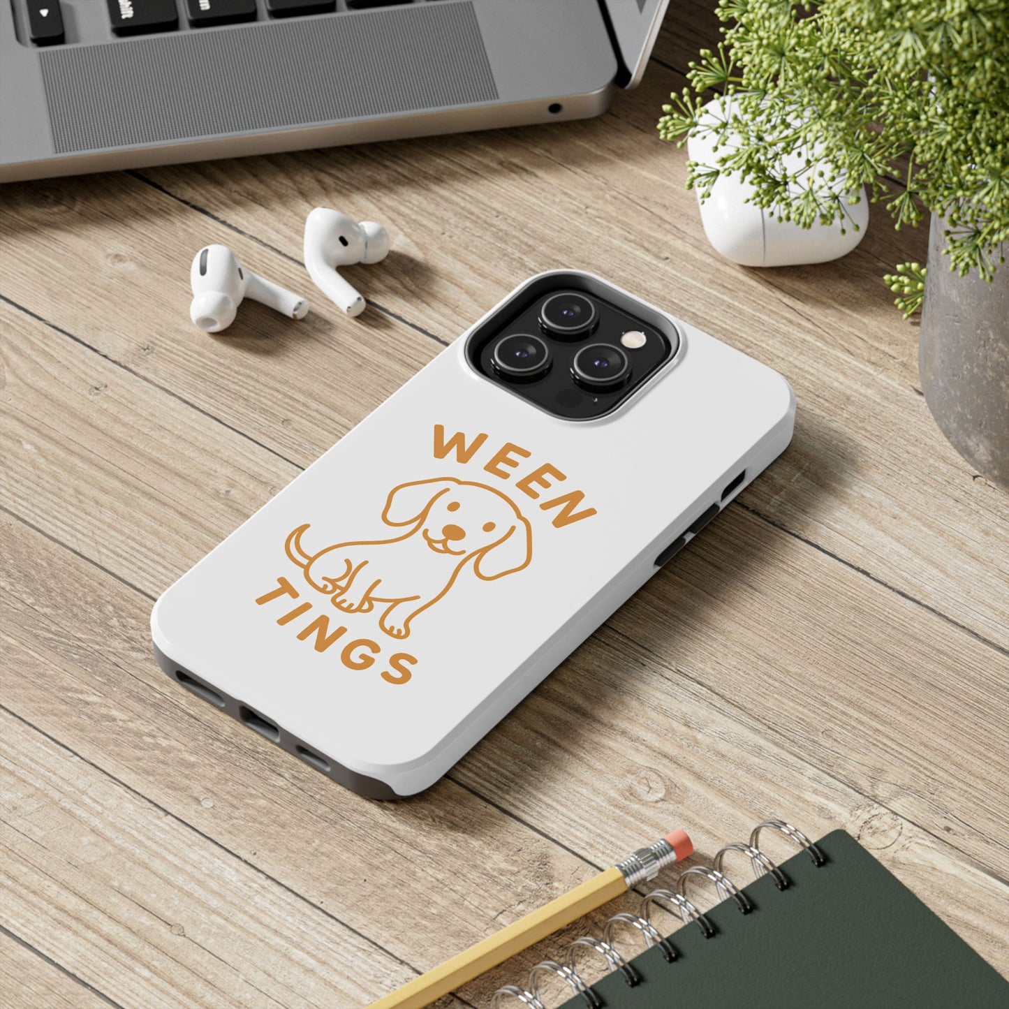 Cute Dog-Themed Tough Phone Cases, Funny Dog Gifts, Pet Lover Accessories, Ween Tings Phone Cover, Dog Owner Gift
