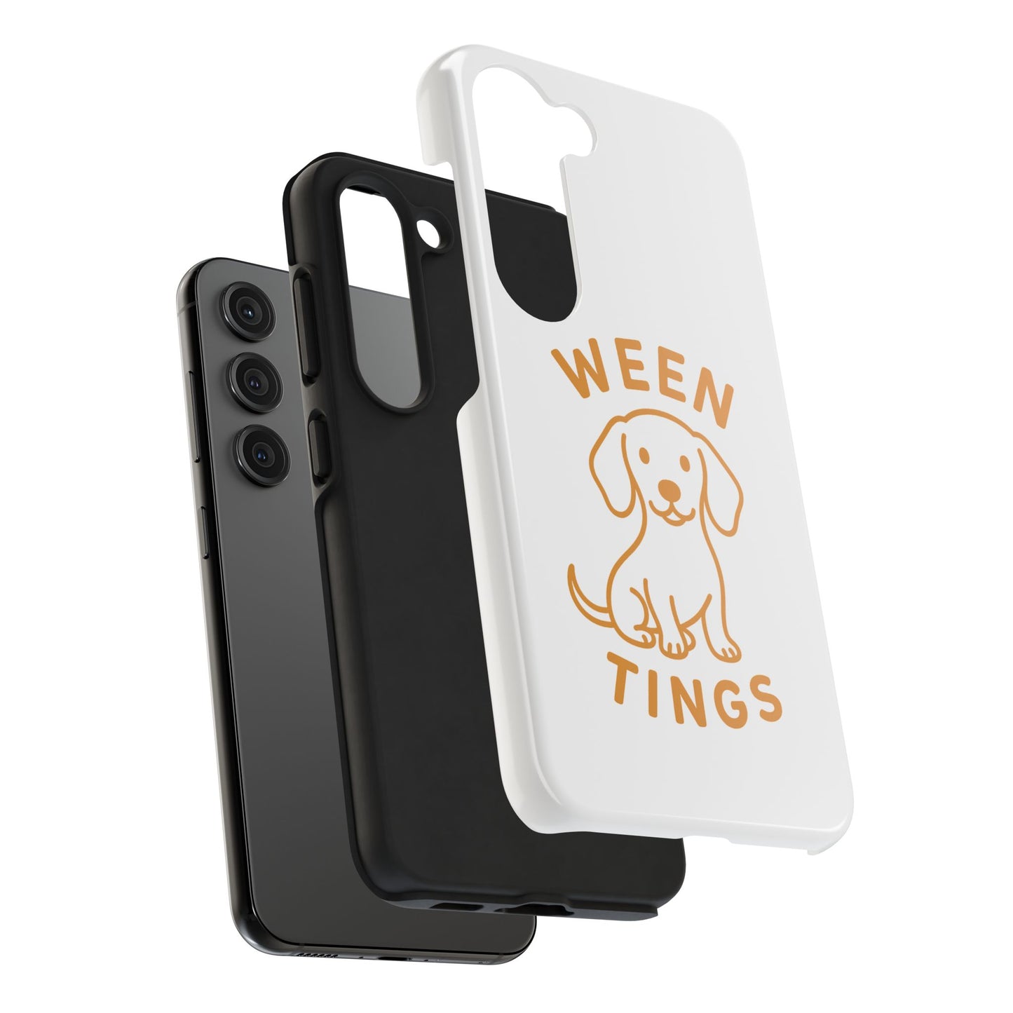Cute Dog-Themed Tough Phone Cases, Funny Dog Gifts, Pet Lover Accessories, Ween Tings Phone Cover, Dog Owner Gift