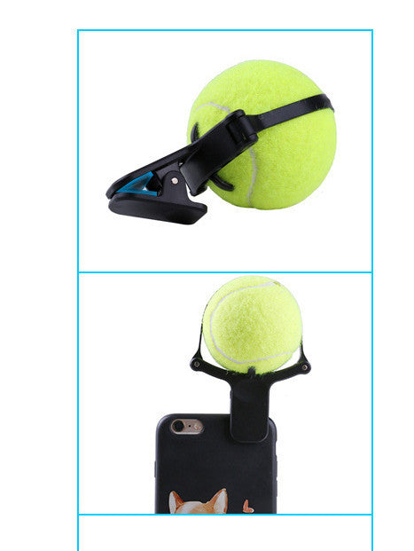 Tennis Ball Phone Clip for Pet Photos