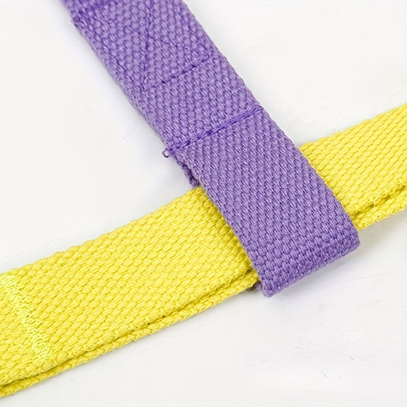 Anti-Escape, Easy to Put On, Color block Harness & Leash Set (S-L)