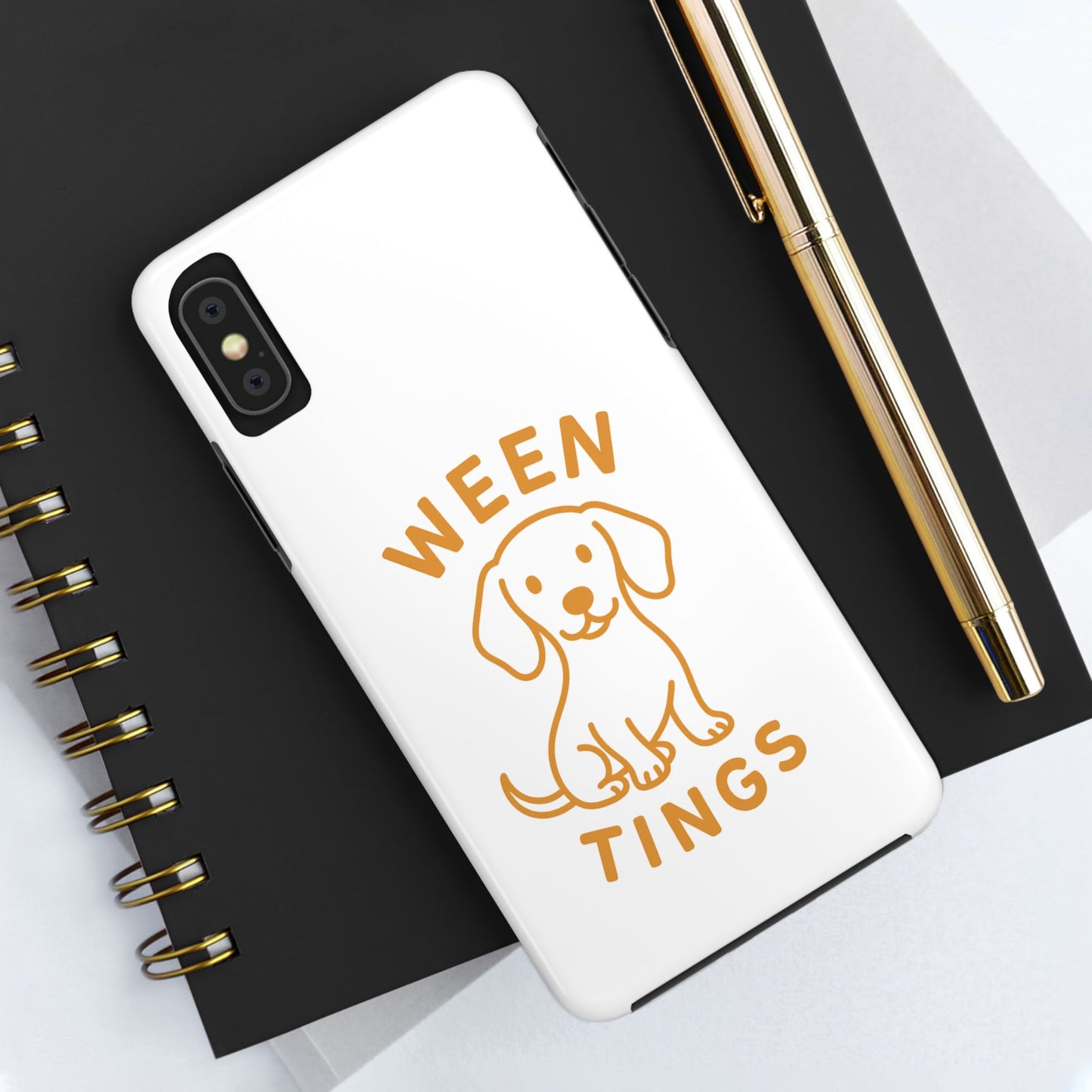 Cute Dog-Themed Tough Phone Cases, Funny Dog Gifts, Pet Lover Accessories, Ween Tings Phone Cover, Dog Owner Gift