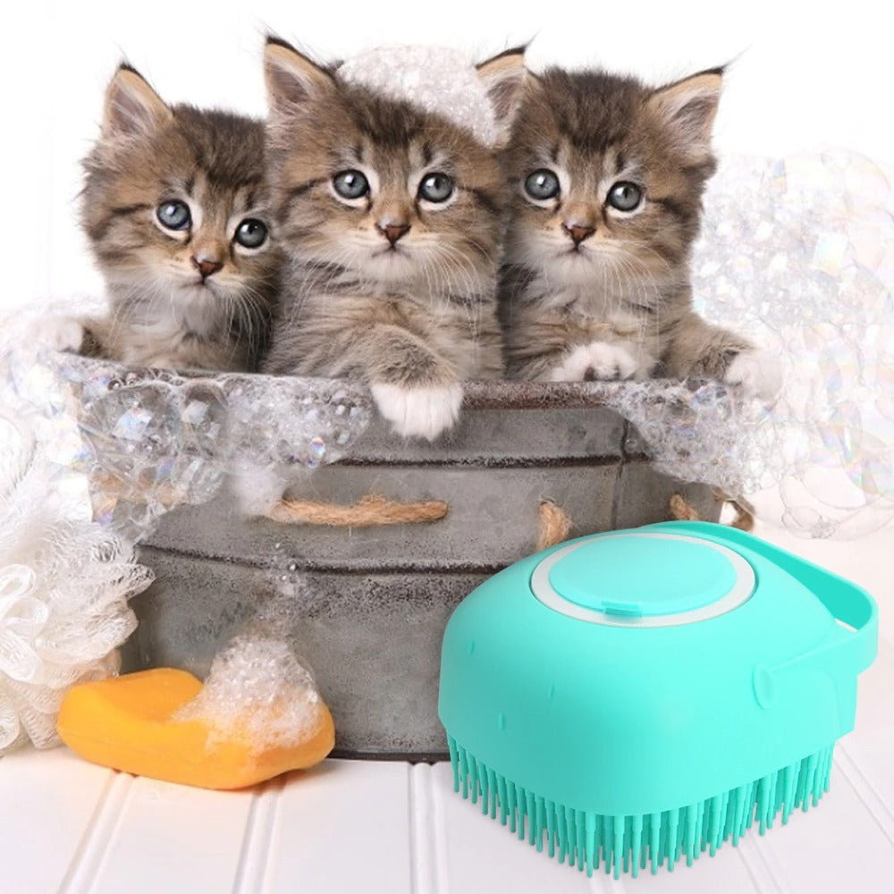 Silicone Shampoo Pet Brush