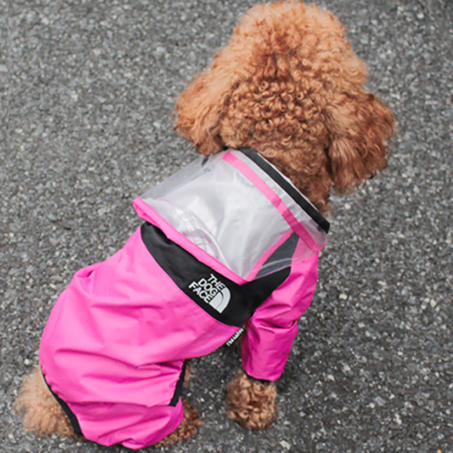 TheDogFace Dog Windbreaker, Rain Poncho (XS-4XL)