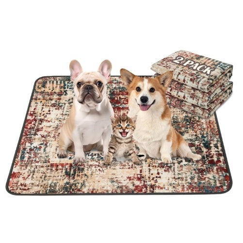 Washable Pee Pads, 2 Pack Reusable MEDIUM