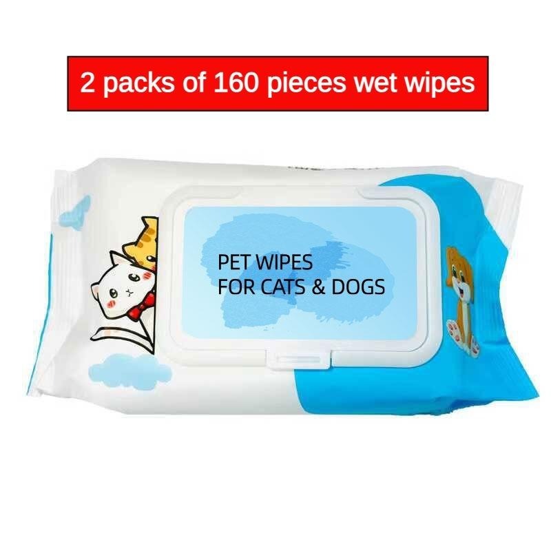 Unscented, Plant-based Pet Wipes for Cleaning & Deodorizing