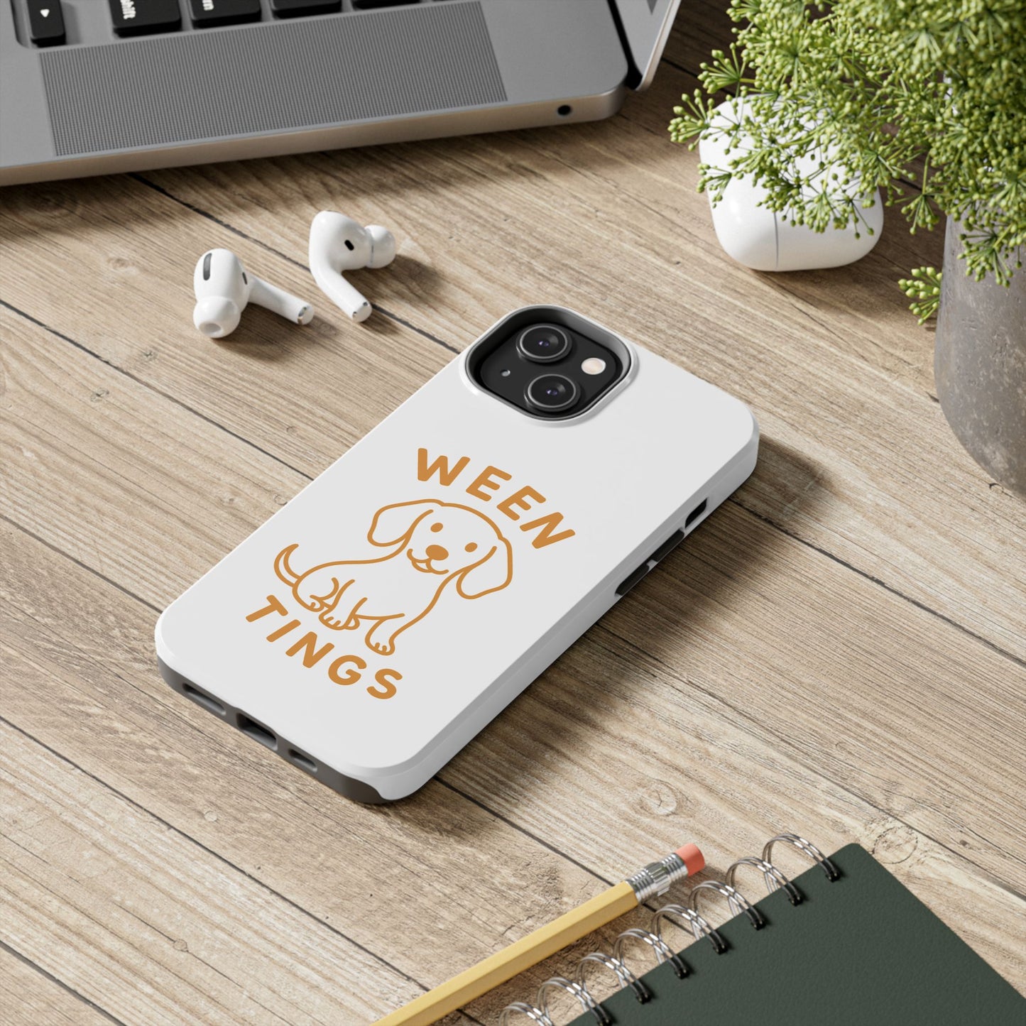 Cute Dog-Themed Tough Phone Cases, Funny Dog Gifts, Pet Lover Accessories, Ween Tings Phone Cover, Dog Owner Gift