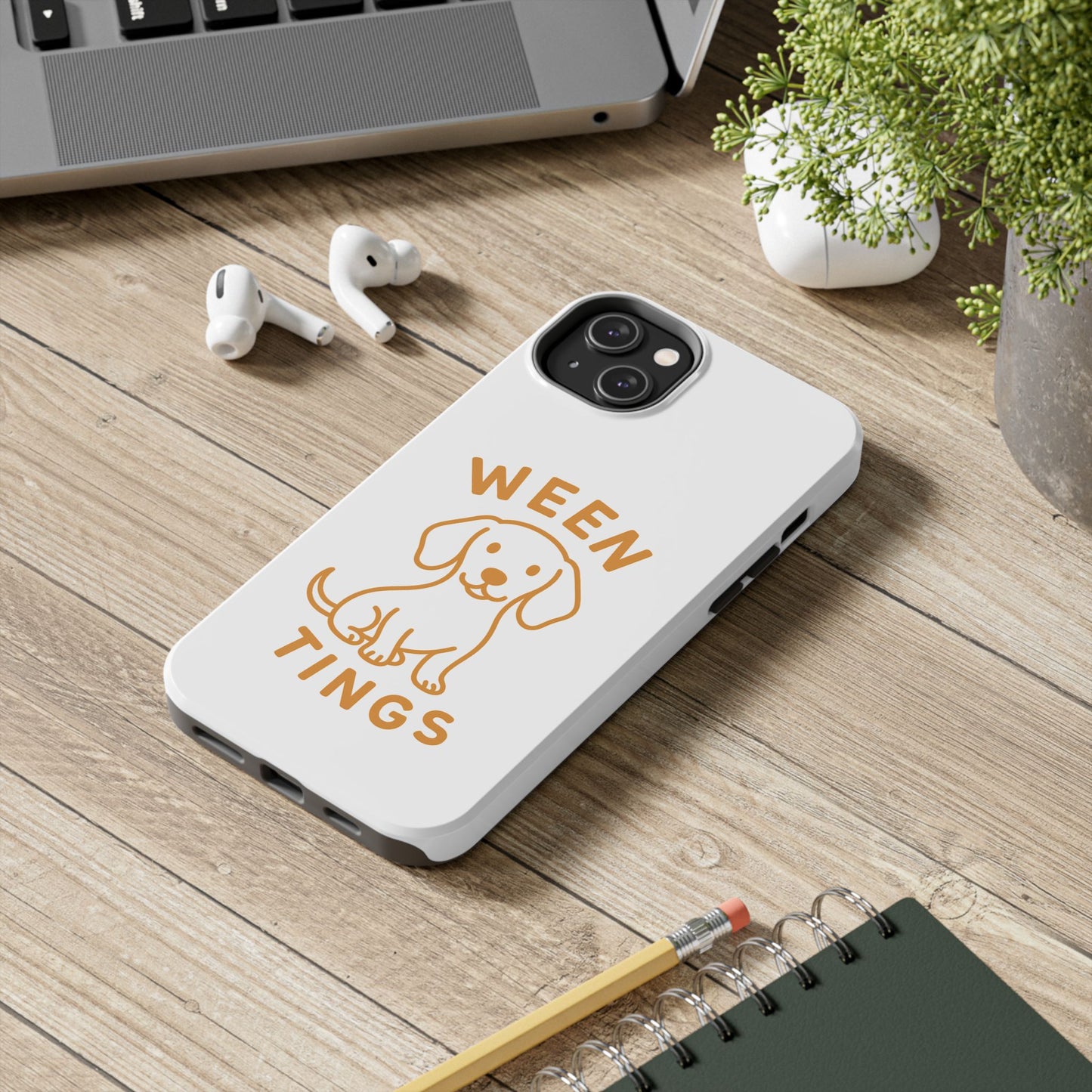 Cute Dog-Themed Tough Phone Cases, Funny Dog Gifts, Pet Lover Accessories, Ween Tings Phone Cover, Dog Owner Gift
