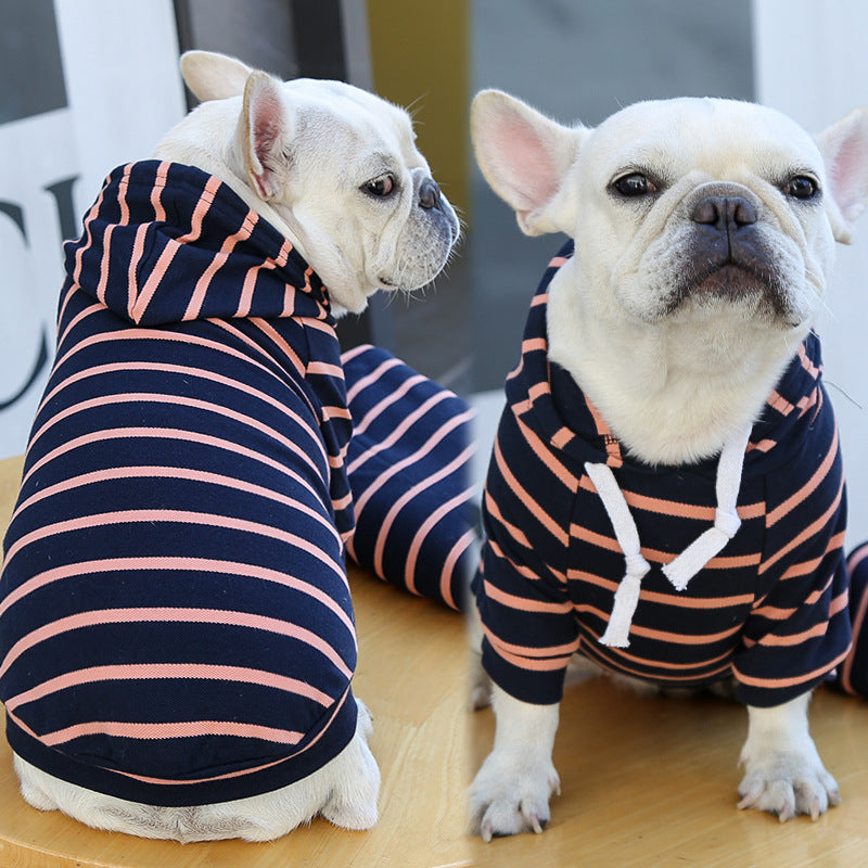 Casual Striped T-Shirt Hoodie (XS-2XL)