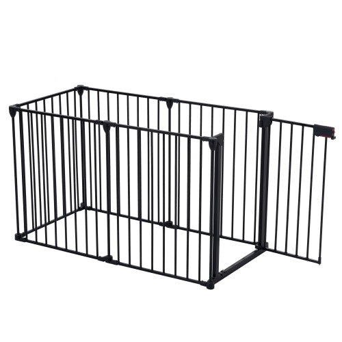 12.5 ft Adjustable Metal Safety Gate/ Play Yard- 6 Panels (Including Gate)