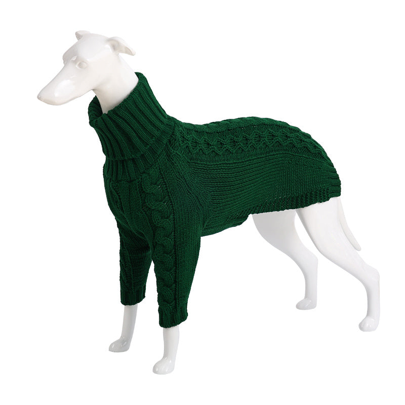 Long Sleeve Knitted Turtle-Neck Animal Sweater (S-3XL)