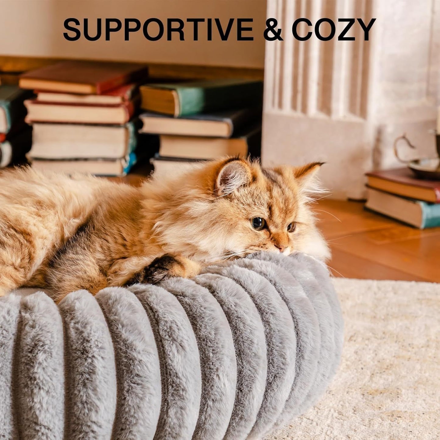 Plush Donut Bed - Small dog or cat
