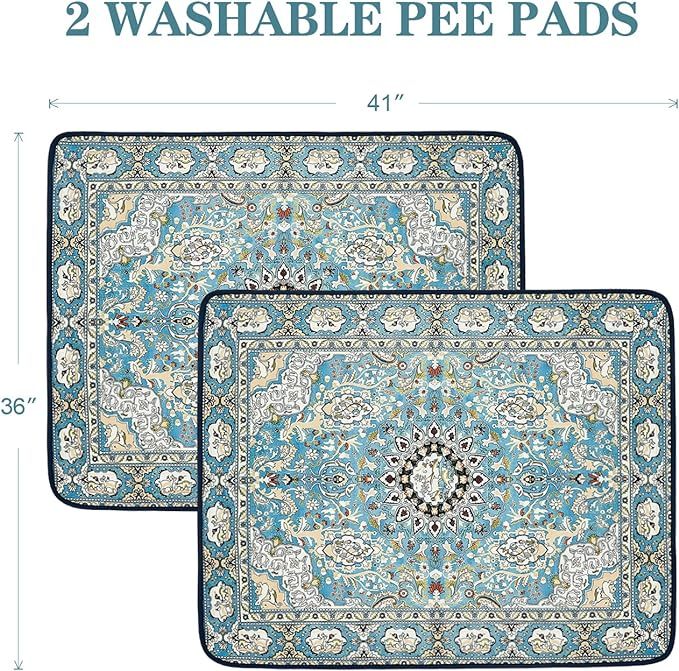 LARGE Washable Pee Pads For Dogs, 2 Pack 36x41