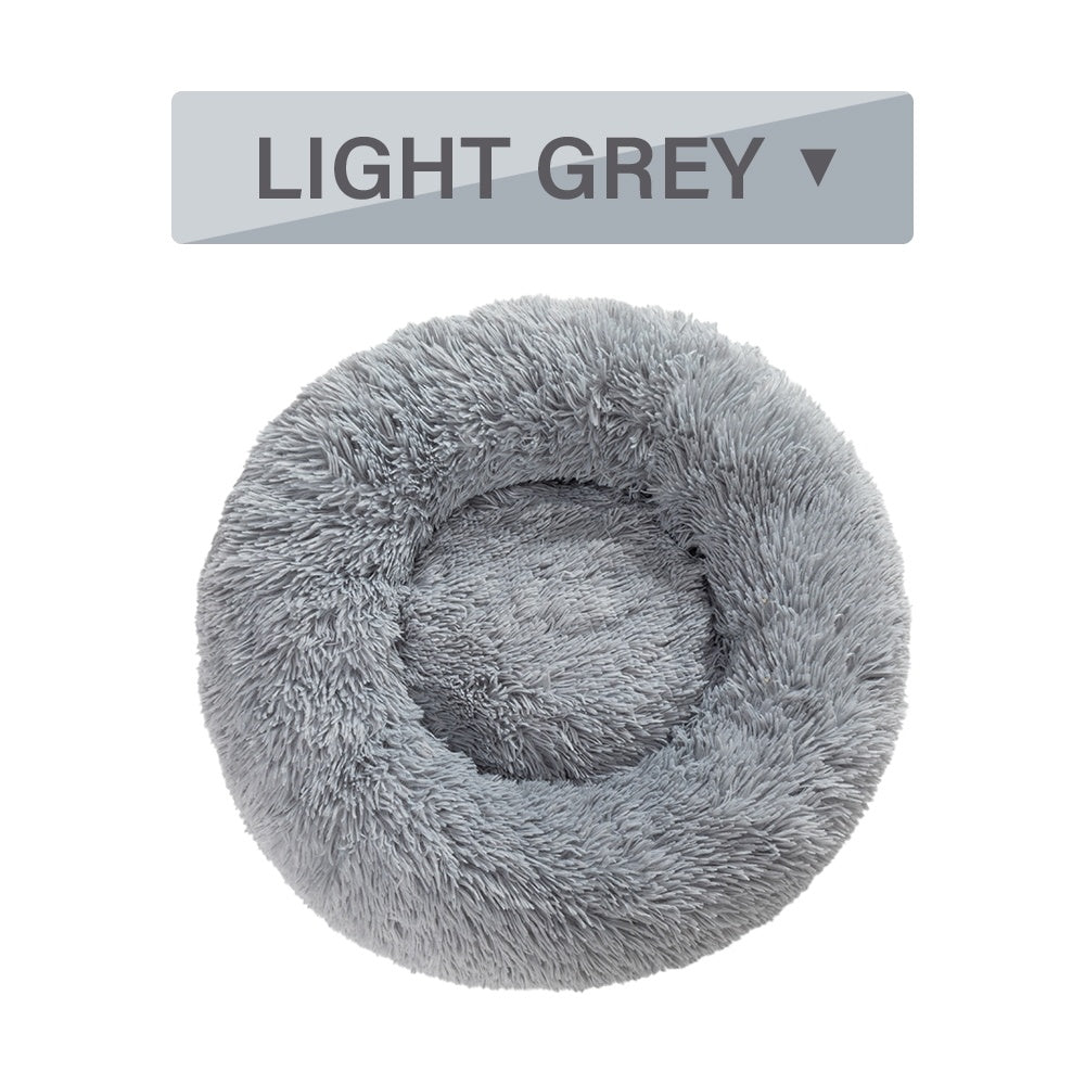 Warm, Fluffy Donut Pet Bed (S-XL)