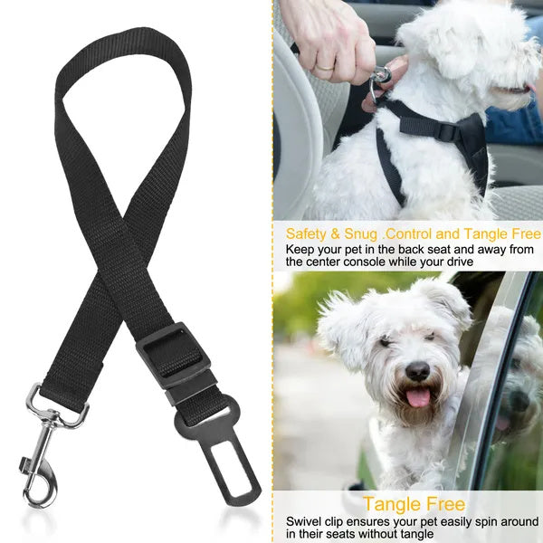 2Pcs Pet Dog Adjustable Safety Seat Belt