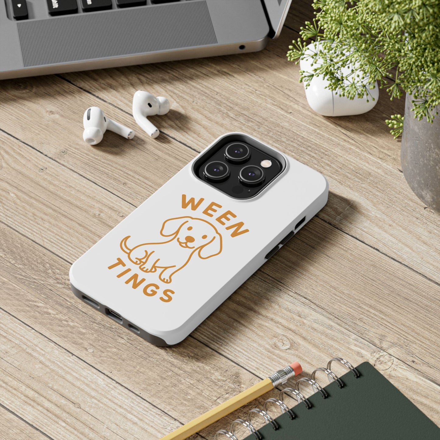 Cute Dog-Themed Tough Phone Cases, Funny Dog Gifts, Pet Lover Accessories, Ween Tings Phone Cover, Dog Owner Gift