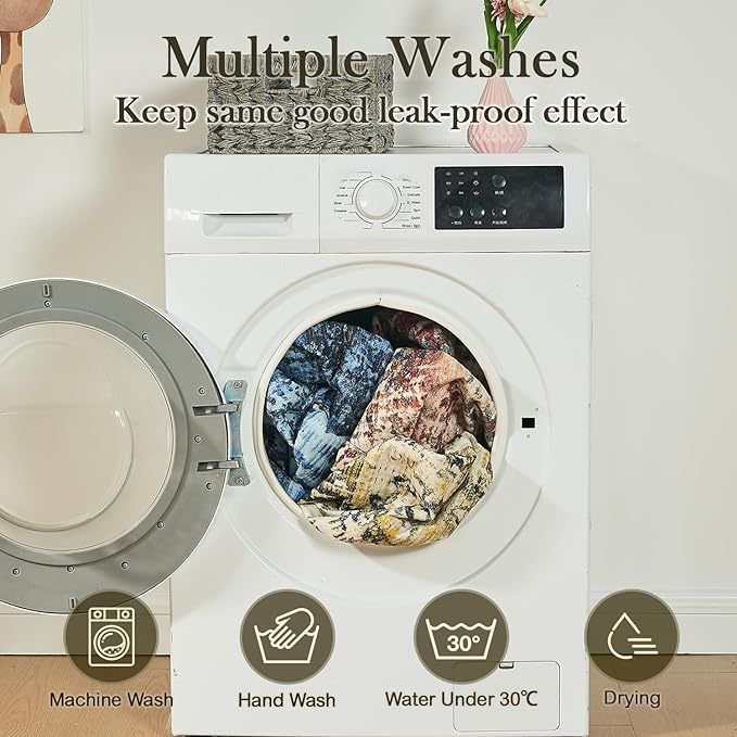 Washable Pee Pads, 2 Pack Reusable MEDIUM