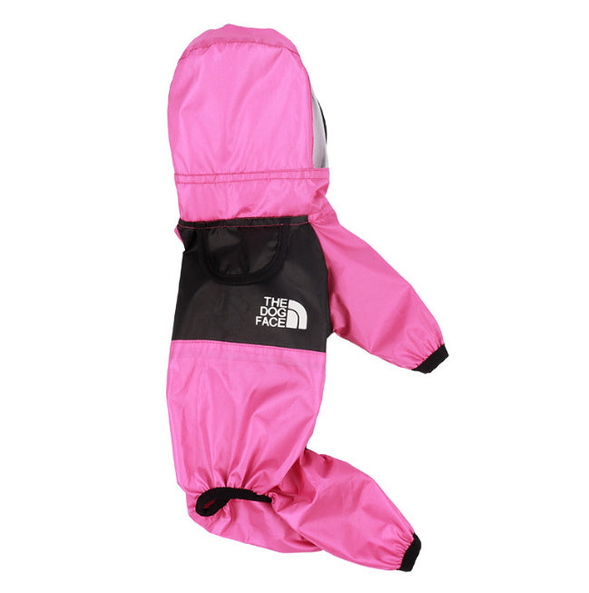 TheDogFace Dog Windbreaker, Rain Poncho (XS-4XL)