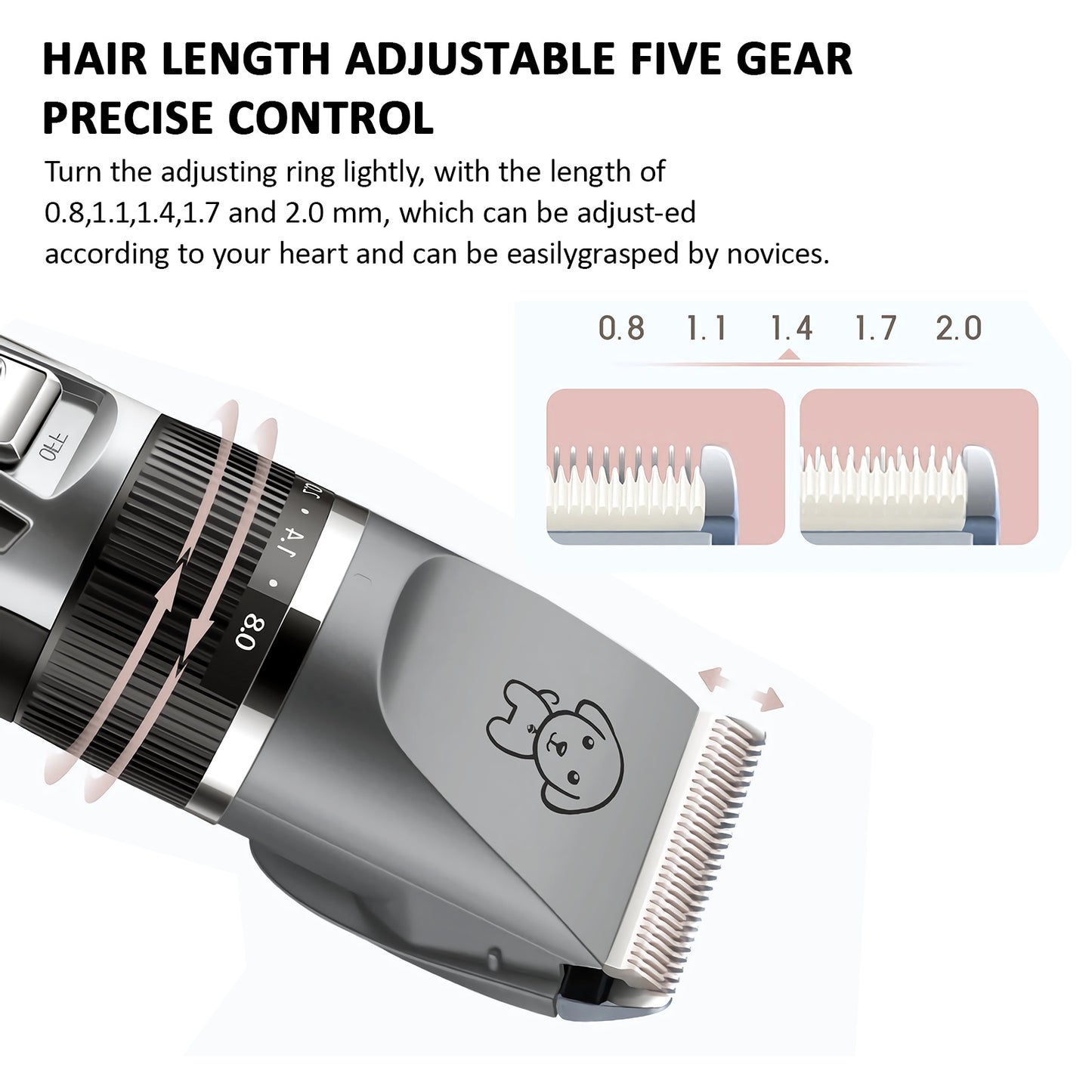 Electric Dog/Cat Grooming Kit- Cordless
