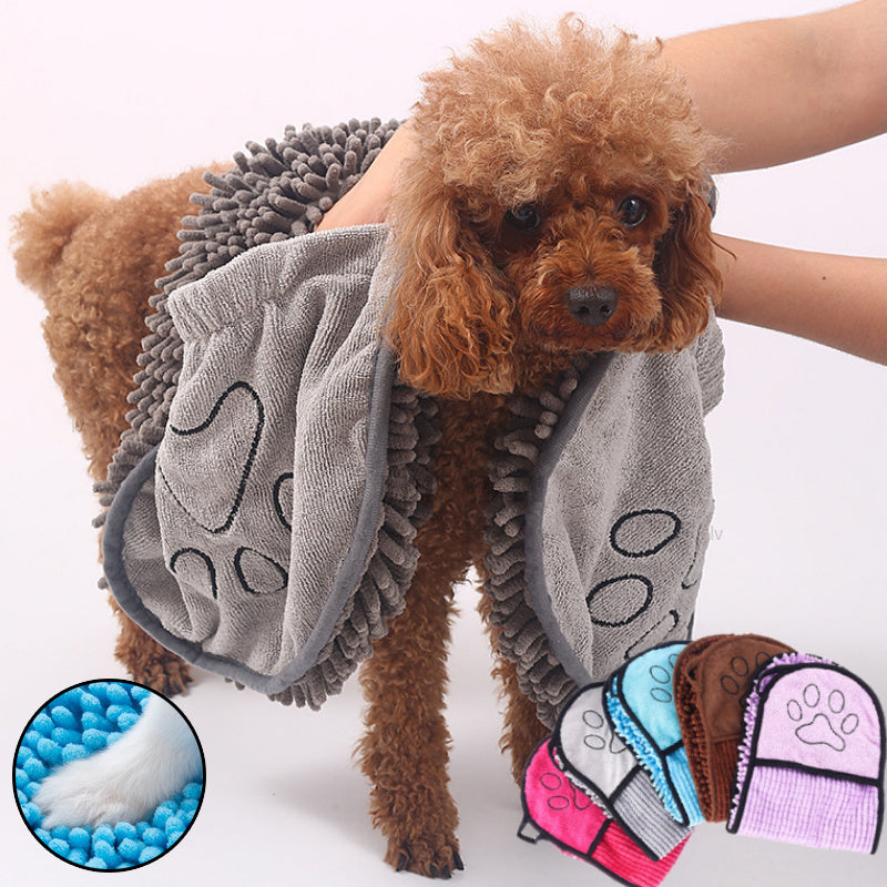 Super Absorbent, Microfiber Bath Towels For Pets