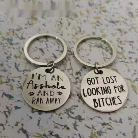 Funny Stainless Steel Metal Dog Tag