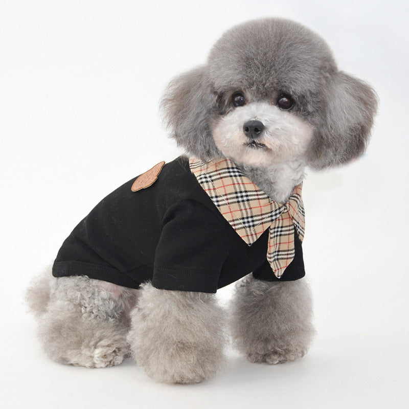 Argyle Shirt and Tie, Business Pet Clothing