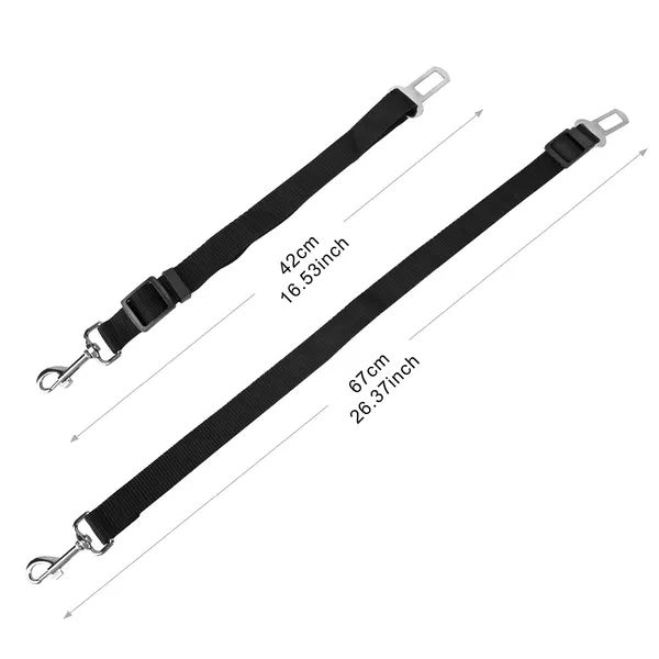 2Pcs Pet Dog Adjustable Safety Seat Belt