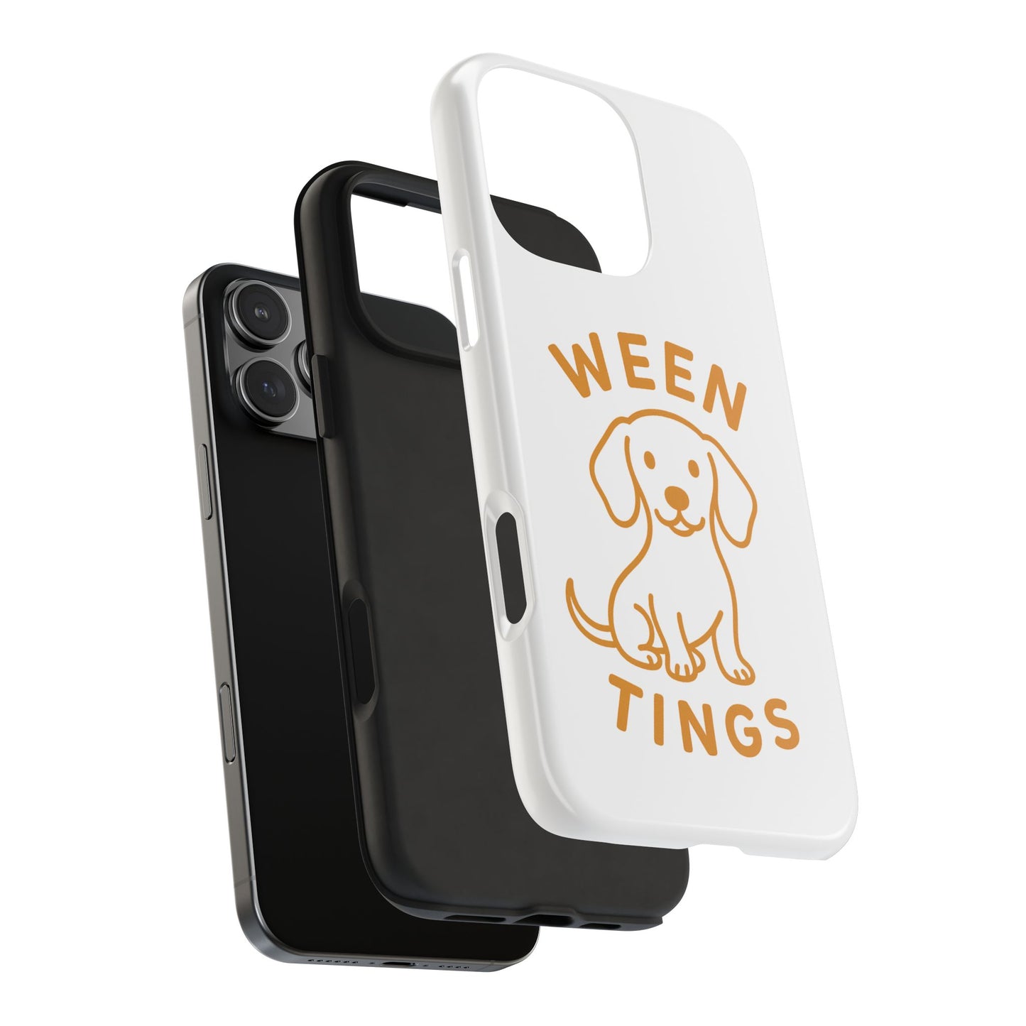 Cute Dog-Themed Tough Phone Cases, Funny Dog Gifts, Pet Lover Accessories, Ween Tings Phone Cover, Dog Owner Gift