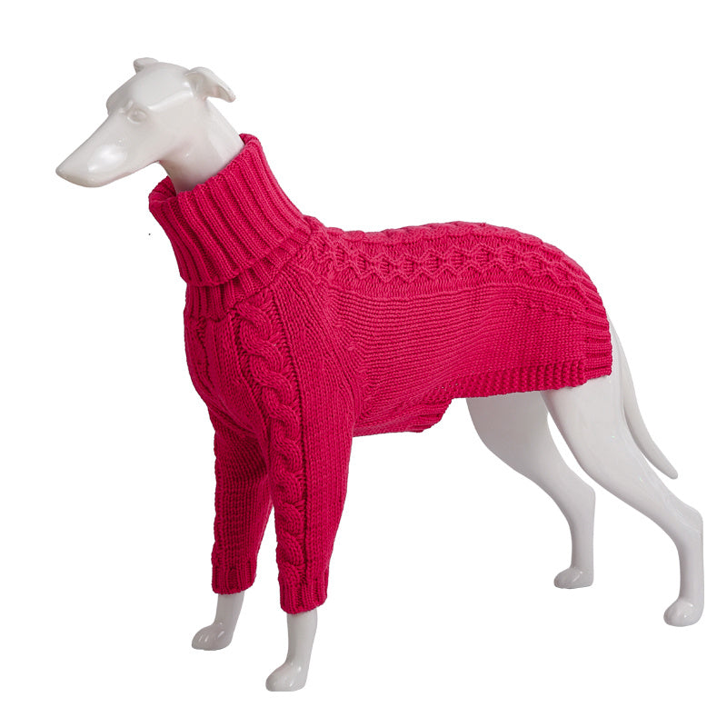 Long Sleeve Knitted Turtle-Neck Animal Sweater (S-3XL)