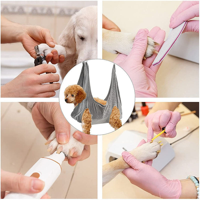 Pet Grooming Hammock, Restraint Bag for Nail Trims & More (S-L)
