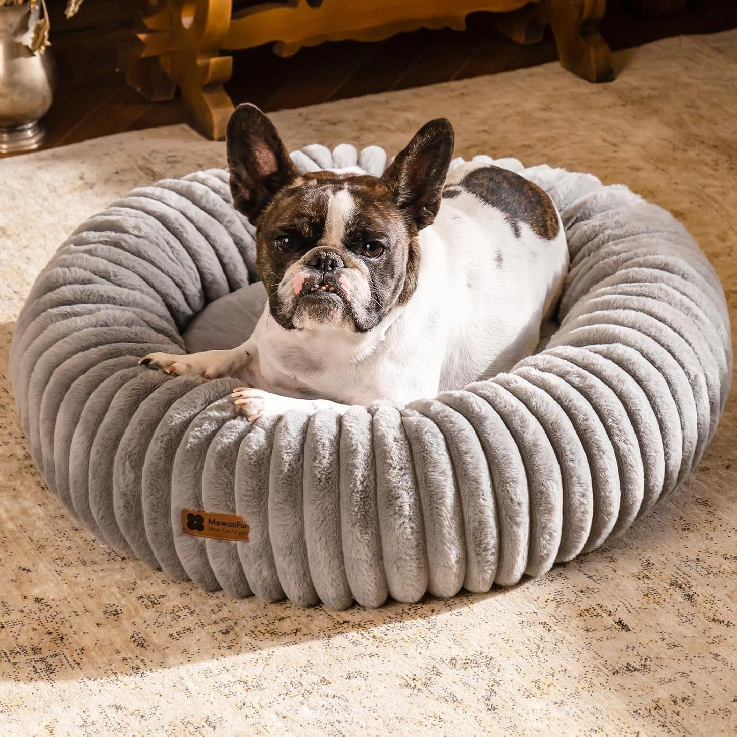 Plush Donut Bed - Small dog or cat