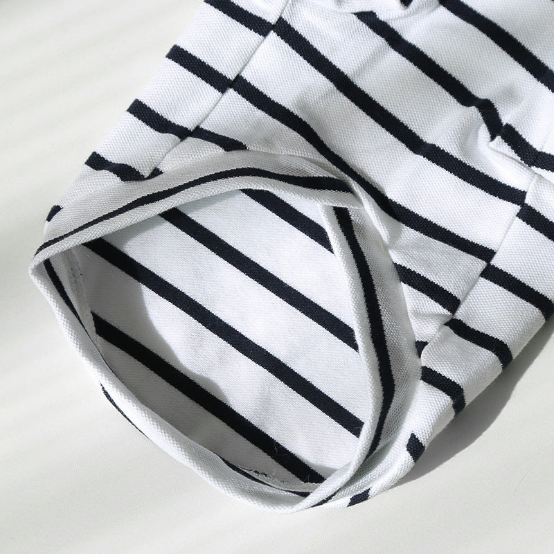 Casual Striped T-Shirt Hoodie (XS-2XL)