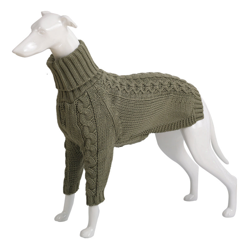 Long Sleeve Knitted Turtle-Neck Animal Sweater (S-3XL)