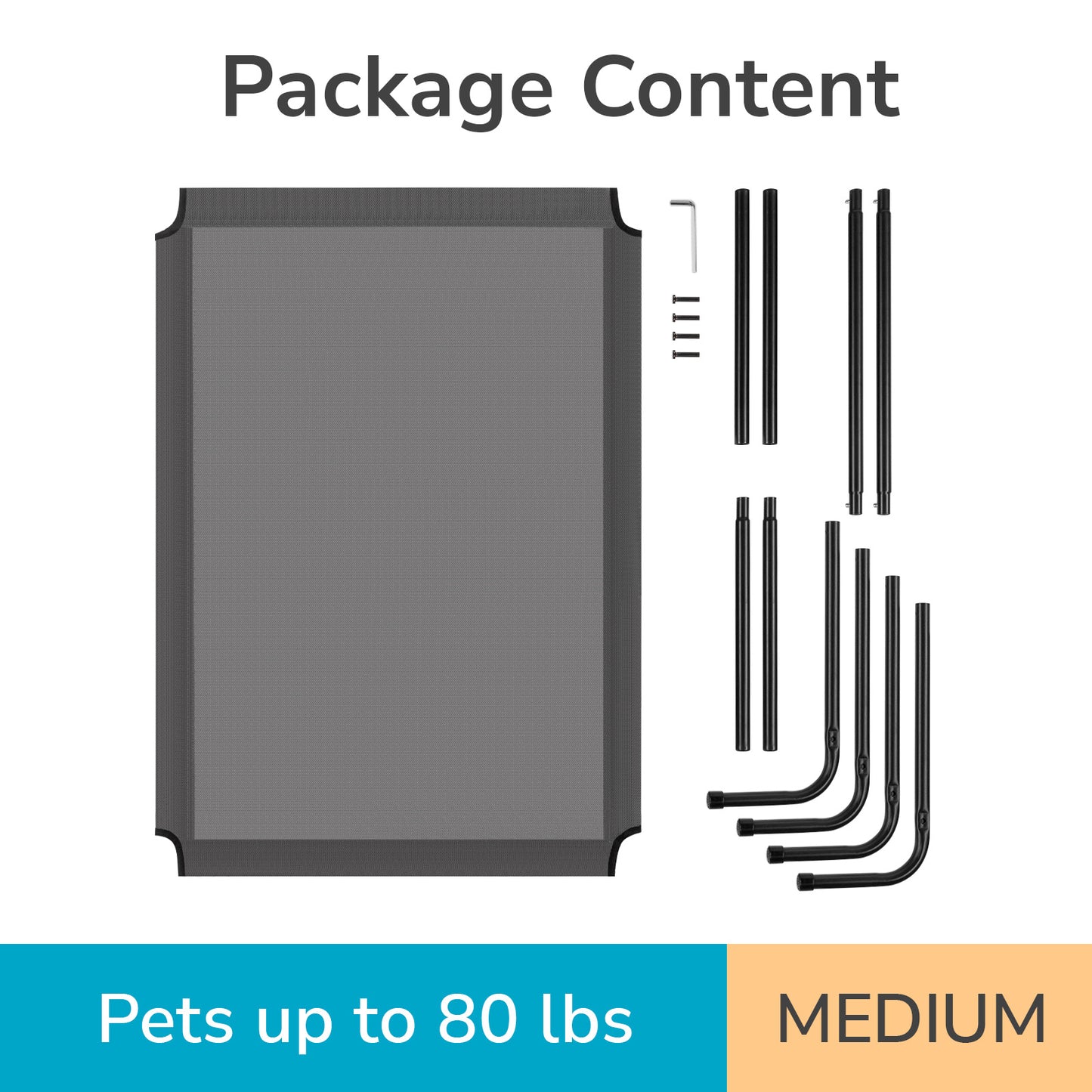MEDIUM Raised Pet Bed/Cot