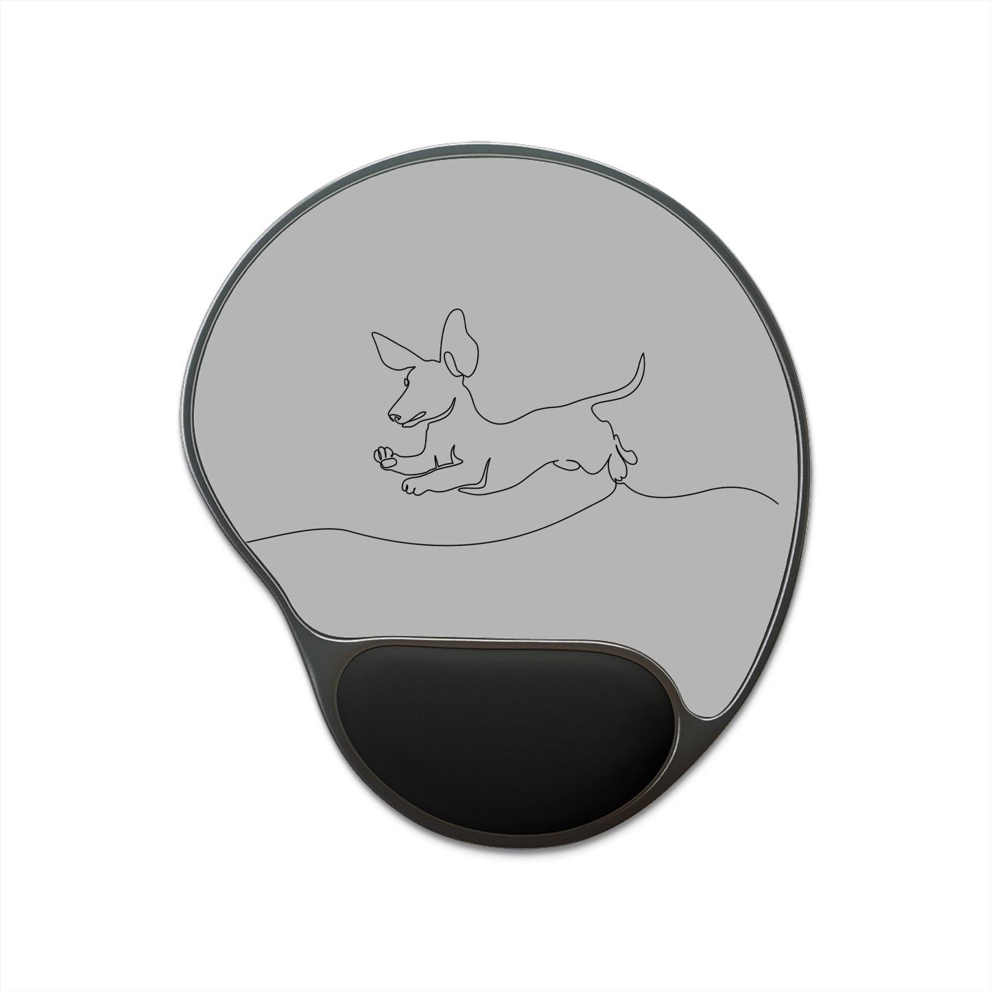 WEENTINGS Dachshund Mouse Pad with Wrist Rest, Cute Office Decor, Dog Lover Gift, Ergonomic Desk Accessory, Computer Mousepad for Home or Office