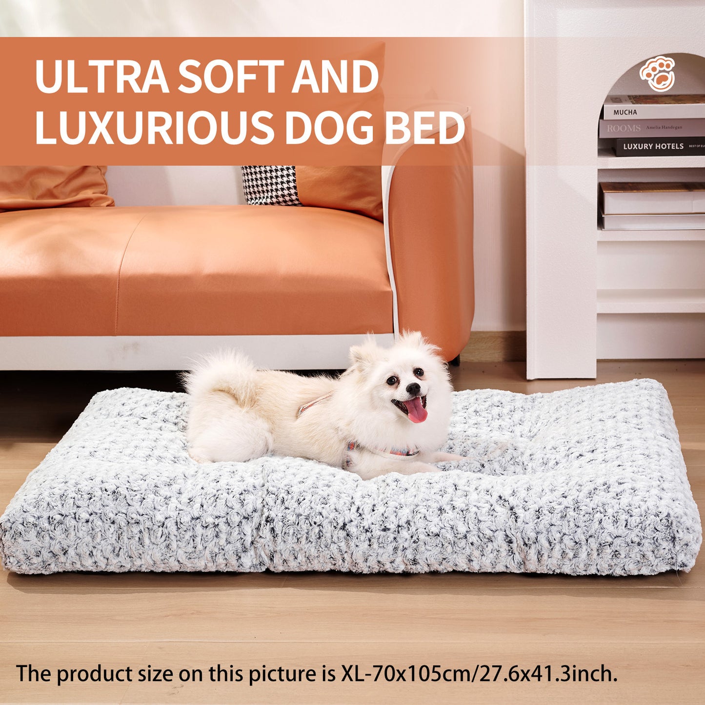 Fluffy Dog Crate Bed Matt