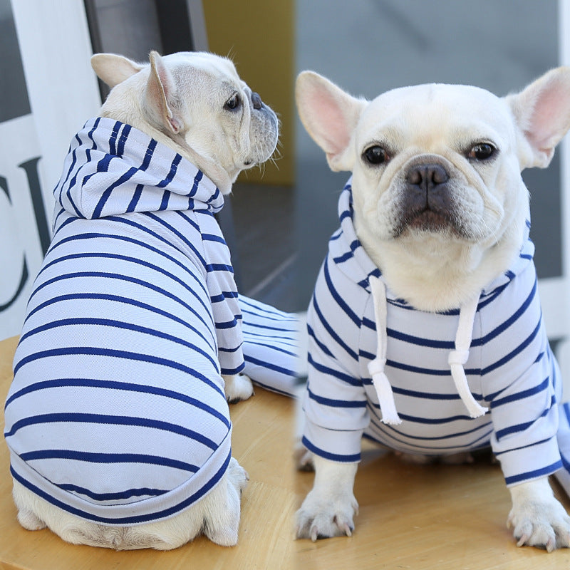 Casual Striped T-Shirt Hoodie (XS-2XL)