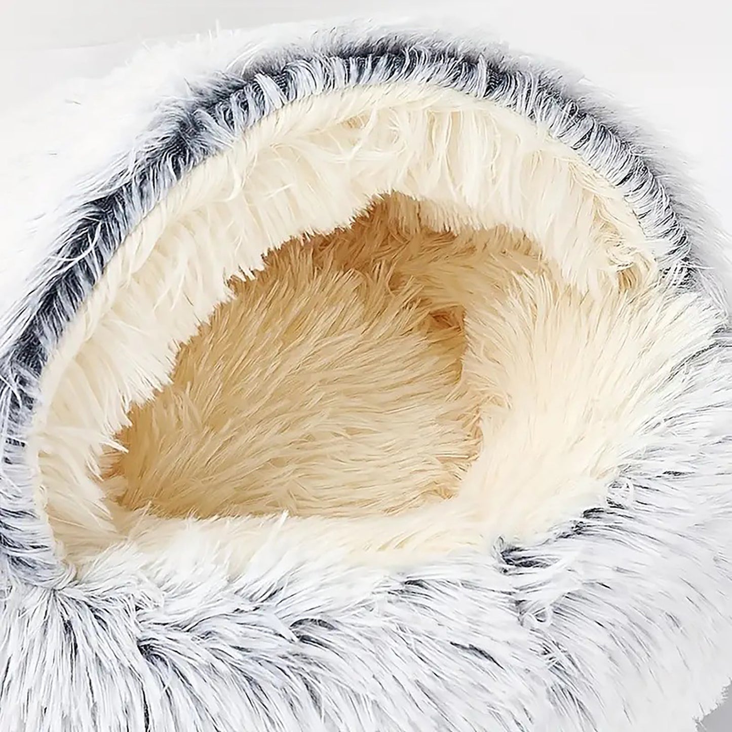 Luxurious Fuzzy, Plush Round Pet Bed