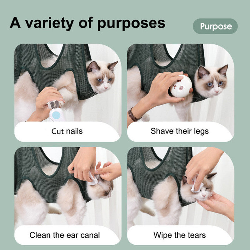 Pet Grooming Hammock Restraint Harness For Trimming Nail And Ear Care