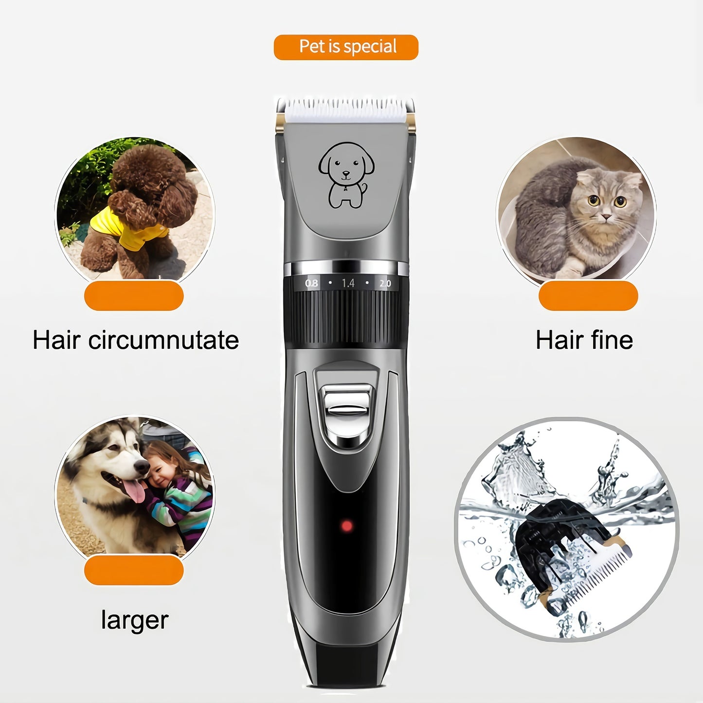 Electric Dog/Cat Grooming Kit- Cordless