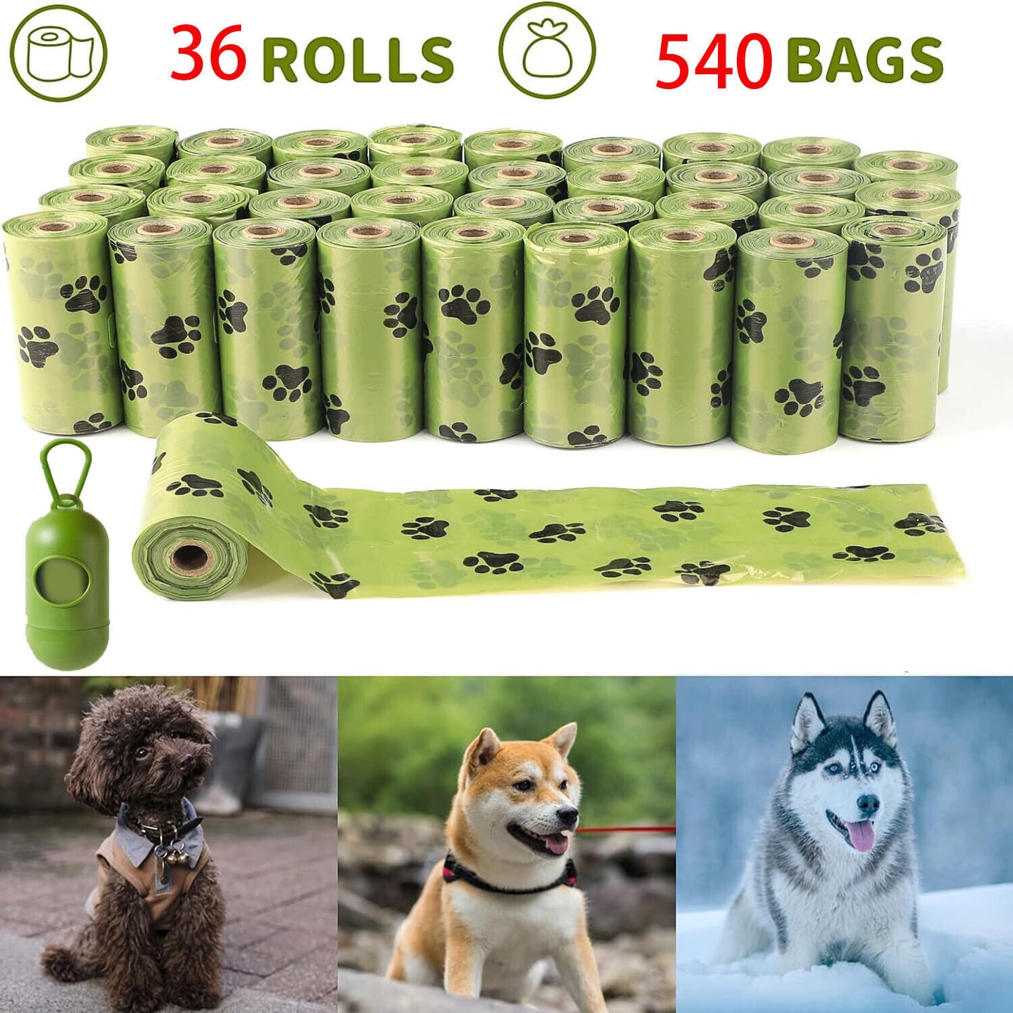 540 Biodegradable Animal Waste Bags