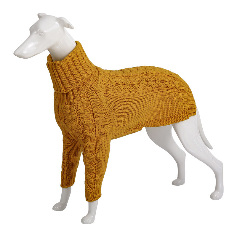 Long Sleeve Knitted Turtle-Neck Animal Sweater (S-3XL)