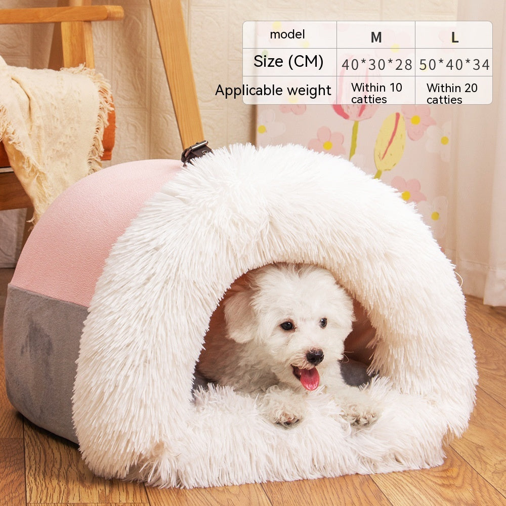 Portable Pet Nest, Moisture-Proof Bed Nook