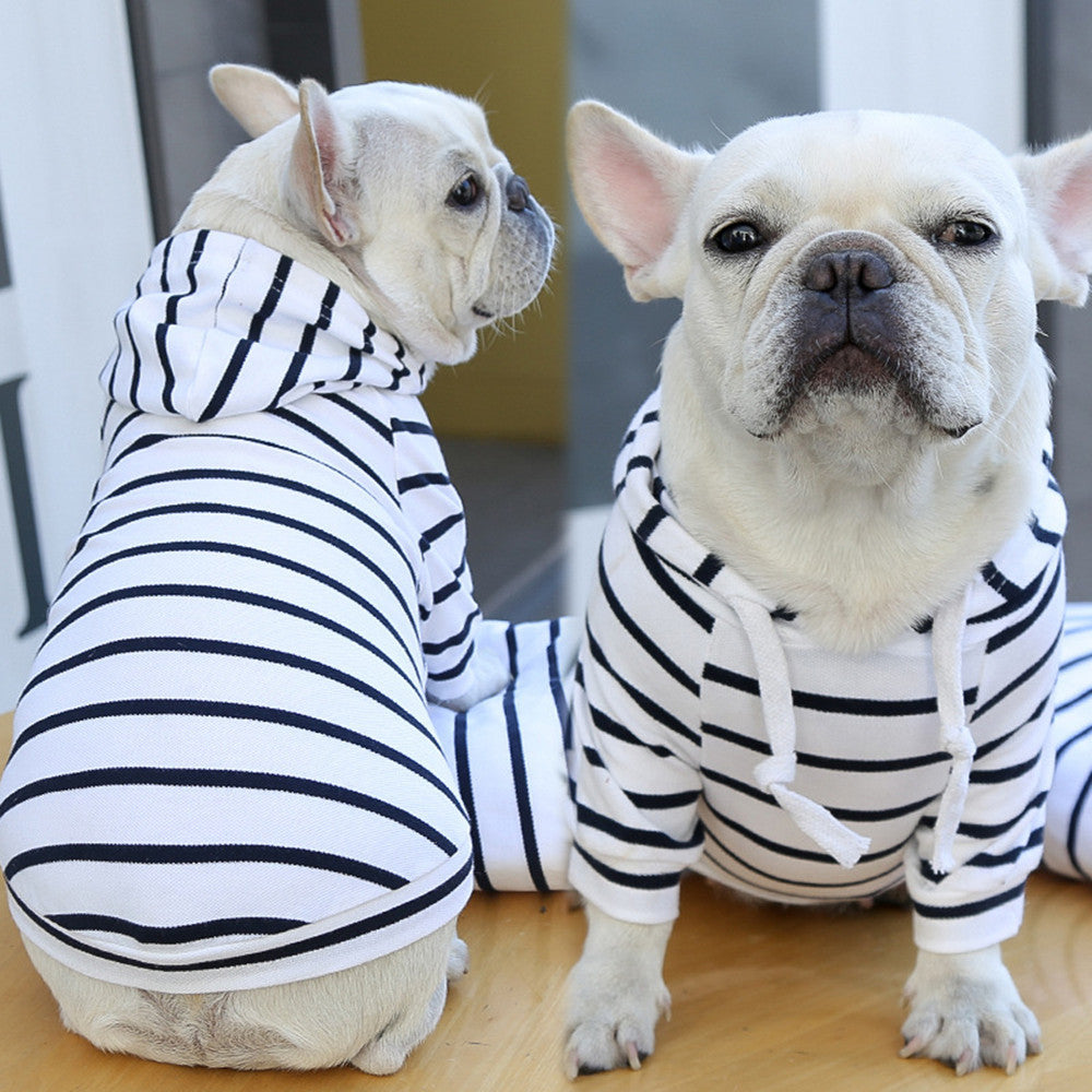 Casual Striped T-Shirt Hoodie (XS-2XL)