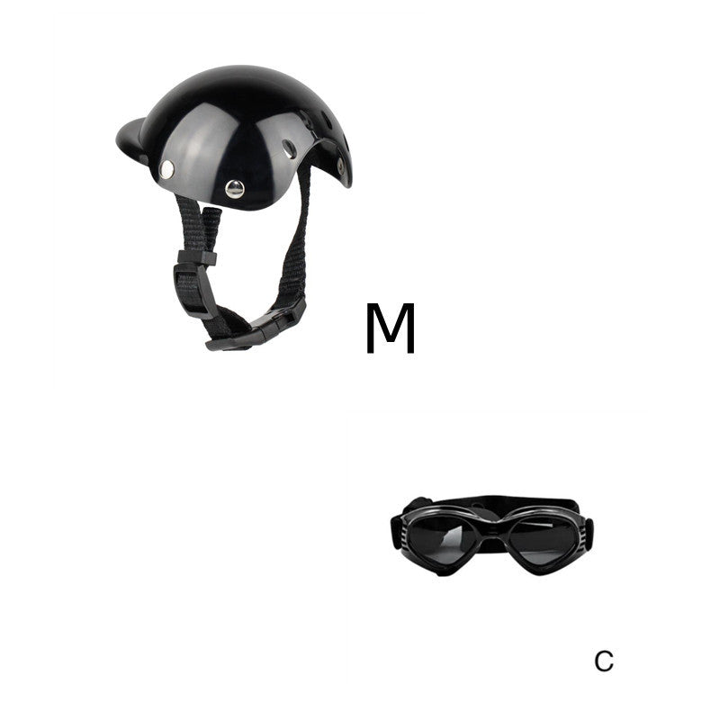 Pet Helmet Headwear and Goggles