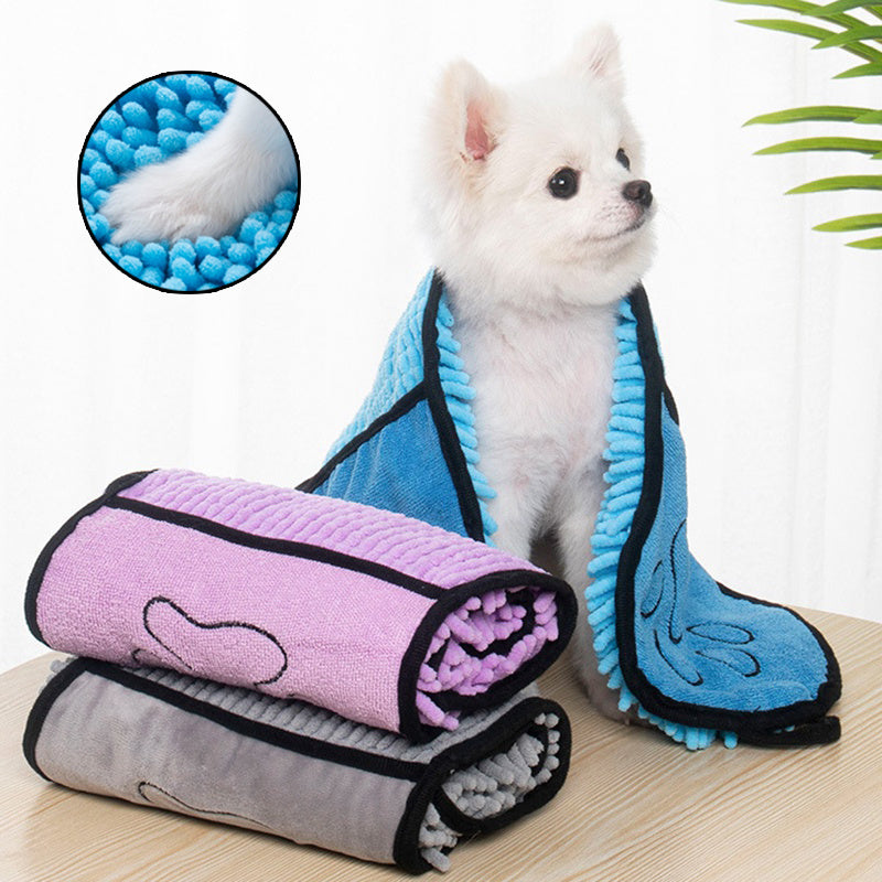 Super Absorbent, Microfiber Bath Towels For Pets
